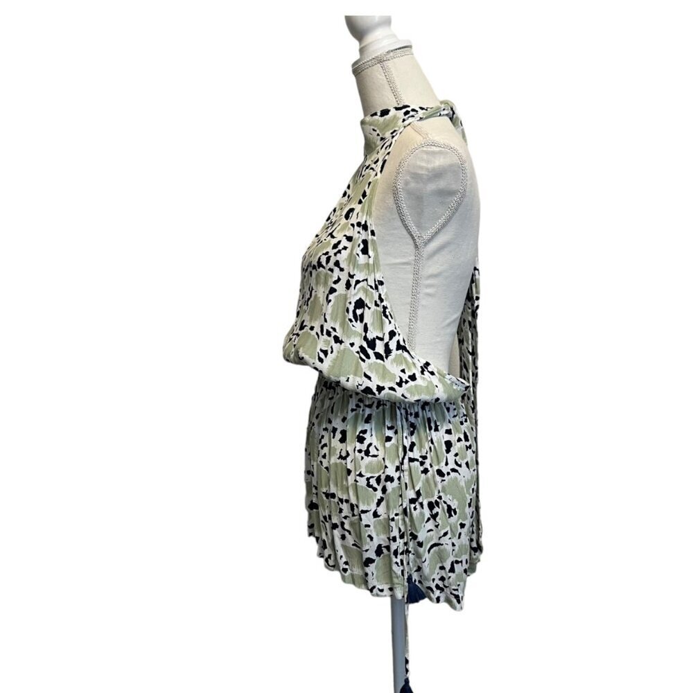 Faithfull The Brand Louis Halter Open Back Playsuit Romper Size Medium - Picture 4 of 12